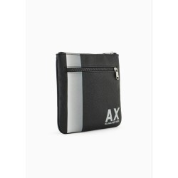 Armani Exchange Crossbody bag con banda a contrasto e logo - Nero 9524894R818100020