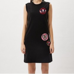 Love Moschino Vestito corto stampa logo Nero - L 5 D17 80 E 2246