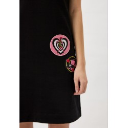 Love Moschino Vestito corto stampa logo Nero - L 5 D17 80 E 2246