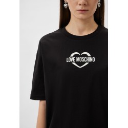 Love Moschino Vestito corto stampa logo Nero - W 5 923 39 M 3876