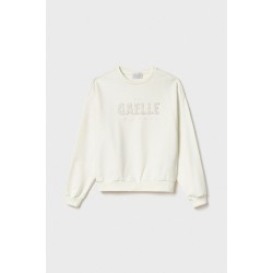 Gaëlle Paris Felpa Paricollo Con Logo Off White -GAABW01273_PTTF0019_GEN_BI02