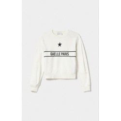 Gaëlle Paris Felpa Paricollo Off White - GAABW01279_PTTF0019