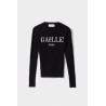 Gaëlle Paris Pullover Con Logo Boucler Nero -  GAABW00955_MBFI0001