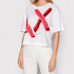 Armani Exchange T-shirt relaxed fit - Bianco 3LYTKQ YJ6QZ 1000